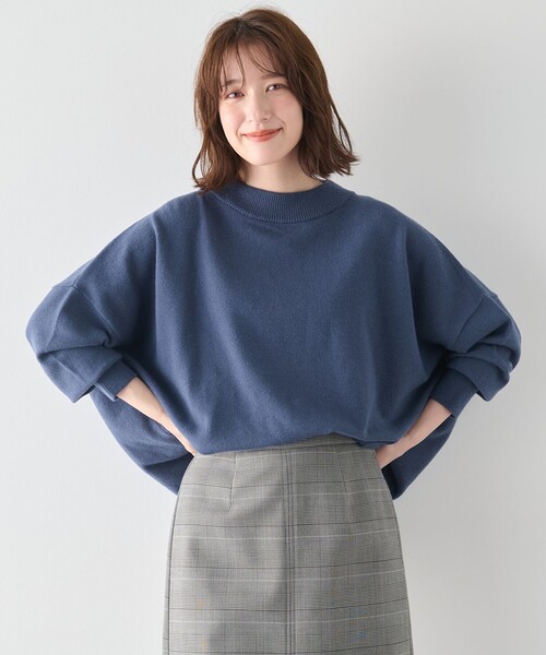 ANY(エニィ)の「【6色展開】ムースタッチボクシーニット(ニット/セーター・レディース・アイボリー系/ライトグレー系/ピンク系/イエロー系/ブラック系/ブルー系・F)」の21枚目の写真