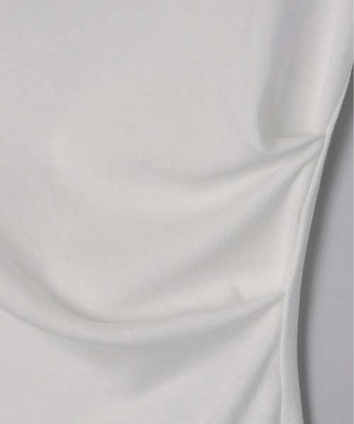 Olu.（オルドット）の「ドレープフレアスリーブカットソー（Tシャツ/カットソー・レディース・チャコールグレー/ホワイト・FREE）」の10枚目の写真