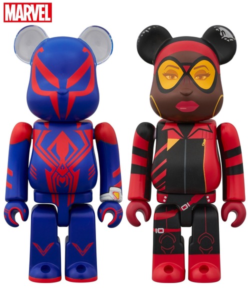 ベアブリック　スパイダーマン　2099 BE@RBRICK SPIDER-MAN 2099 ＆ SPIDER-WOMAN 2PCS SET（フィギュア