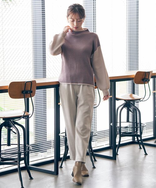 ikka(イッカ)の「GOKU楽フェイクスエードテーパードパンツ(その他パンツ・レディース・モカ/ベージュ/ブラック・L/M/S)」の18枚目の写真