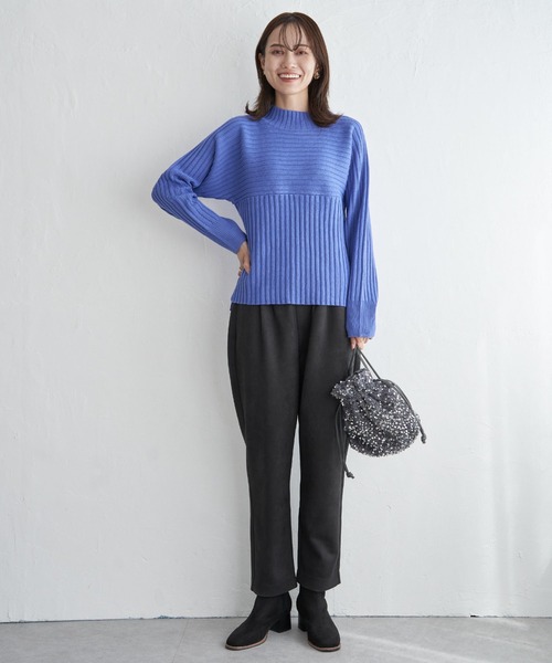 ikka(イッカ)の「GOKU楽フェイクスエードテーパードパンツ(その他パンツ・レディース・モカ/ベージュ/ブラック・L/M/S)」の7枚目の写真