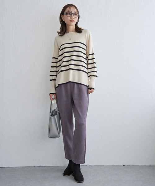 ikka(イッカ)の「GOKU楽フェイクスエードテーパードパンツ(その他パンツ・レディース・モカ/ベージュ/ブラック・L/M/S)」の11枚目の写真