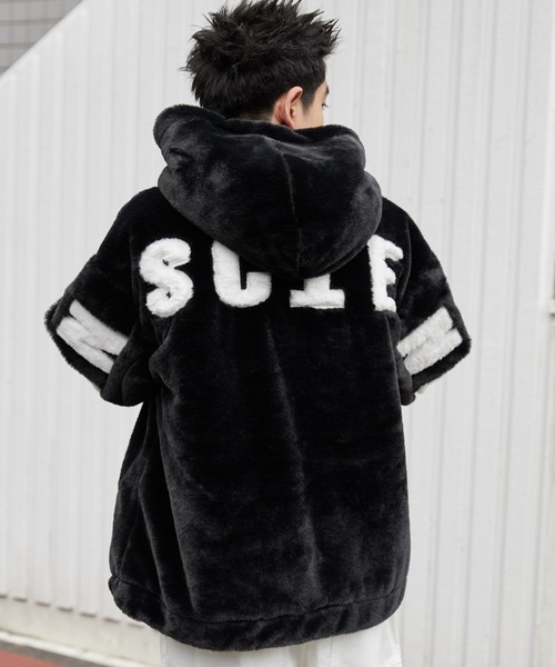 セール】WEGO/ファーフードグラフィックブルゾン（ブルゾン）｜WEGO