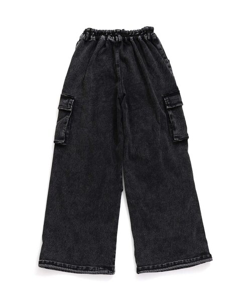 algy（アルジー）の「あったかフロントジップカーゴ（カーゴパンツ・キッズ・ブラック/アイボリー/サックスブルー・XX-SMALL/X-SMALL/SMALL/MEDIUM）」の10枚目の写真