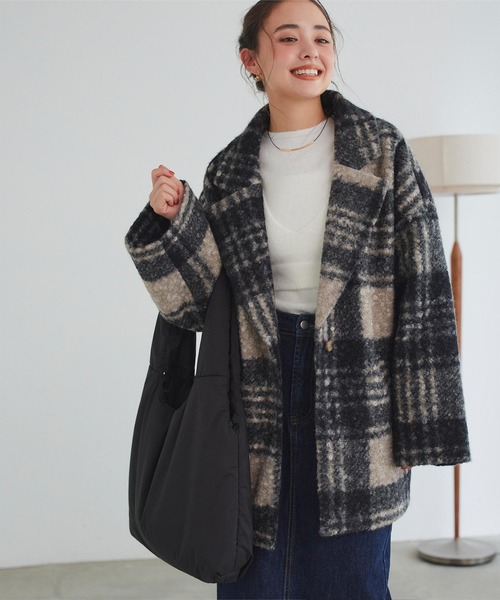 titivate(ティティベイト)の「撥水中綿トートバッグ(トートバッグ・レディース・ブラック/ライトグリーン/アイボリー/ラベンダー・FREE)」の19枚目の写真