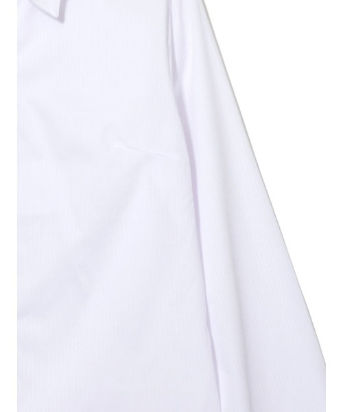 HARUYAMA（ハルヤマ）の「【形態安定】GraceField　スキッパーブラウス　カラードビー 通年（シャツ/ブラウス・レディース・ホワイト/ライトピンク・21号/13号/5号/17号/19号/7号/15号/11号/9号）」の4枚目の写真
