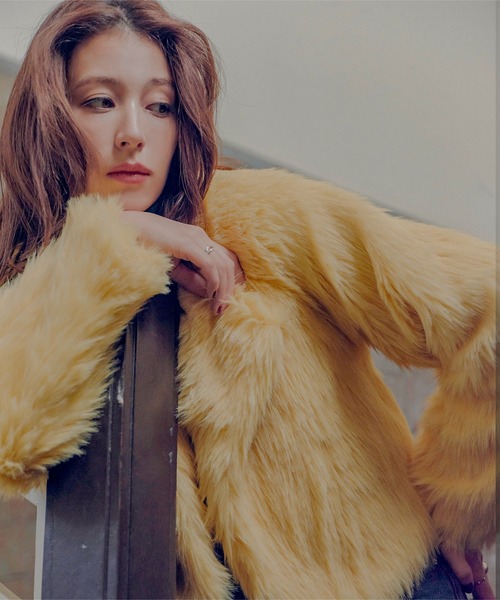 ロングファーショート丈コート（その他アウター）｜KOBE LETTUCE