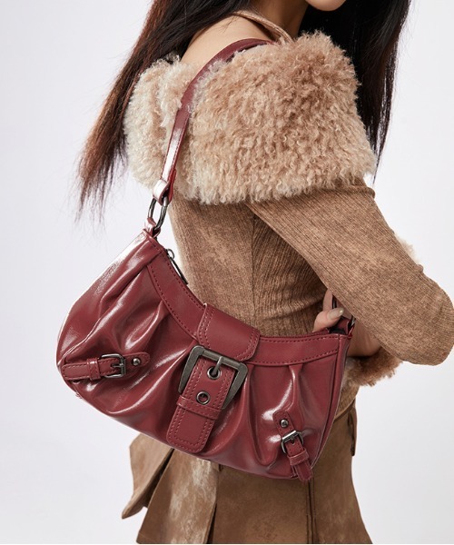 セール】Y2K バックル ベルト ショルダーバッグ（ショルダーバッグ