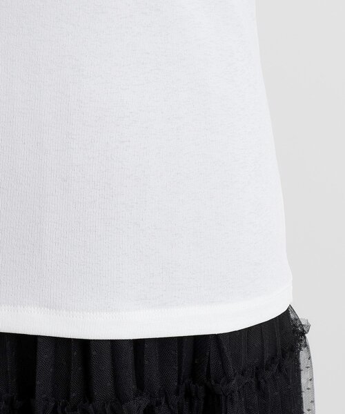 grove(グローブ)の「レイヤードシアータートルプルオーバー(Tシャツ/カットソー・レディース・ブラック/オフホワイト・02/03/01/04/05)」の16枚目の写真