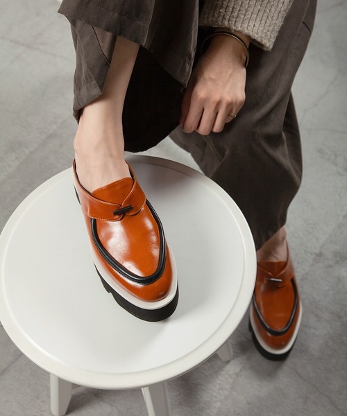 厚底 バックレスローファー ALL BLACK│Jeffrey Campbell OFFICIAL