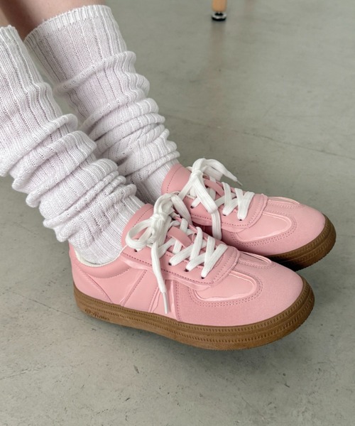 SOLLON.（ソルロン）の「ウェーブラインパステルスニーカー（スニーカー・レディース・ピンク/ライトブルー/ホワイト・24.5cm/23.5cm）」の7枚目の写真