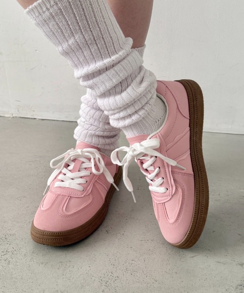 SOLLON.（ソルロン）の「ウェーブラインパステルスニーカー（スニーカー・レディース・ピンク/ライトブルー/ホワイト・24.5cm/23.5cm）」の8枚目の写真