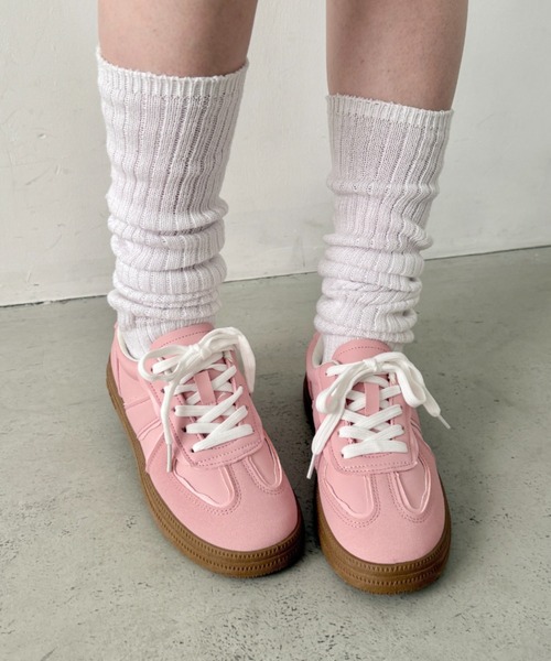 SOLLON.（ソルロン）の「ウェーブラインパステルスニーカー（スニーカー・レディース・ピンク/ライトブルー/ホワイト・24.5cm/23.5cm）」の9枚目の写真