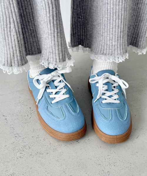 SOLLON.（ソルロン）の「ウェーブラインパステルスニーカー（スニーカー・レディース・ピンク/ライトブルー/ホワイト・24.5cm/23.5cm）」の11枚目の写真