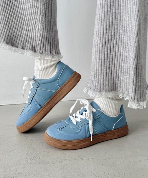 SOLLON.（ソルロン）の「ウェーブラインパステルスニーカー（スニーカー・レディース・ピンク/ライトブルー/ホワイト・24.5cm/23.5cm）」の12枚目の写真