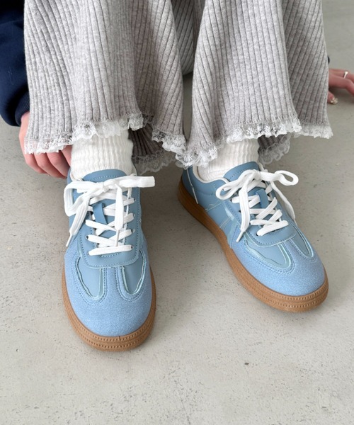 SOLLON.（ソルロン）の「ウェーブラインパステルスニーカー（スニーカー・レディース・ピンク/ライトブルー/ホワイト・24.5cm/23.5cm）」の13枚目の写真