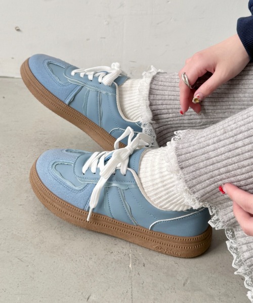 SOLLON.（ソルロン）の「ウェーブラインパステルスニーカー（スニーカー・レディース・ピンク/ライトブルー/ホワイト・24.5cm/23.5cm）」の14枚目の写真