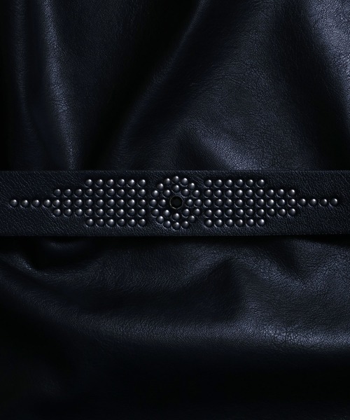 ANPAS（アンパス）の「35mm Width Western Studs Leather Belt/35mm幅 ウエスタン スタッズ レザー ベルト（ベルト・メンズ・ホワイト系その他/ブラウン系その他/ブラック系その他2/ブラック系その他/ホワイト系その他2/ブラウン系その他2・FREE）」の14枚目の写真