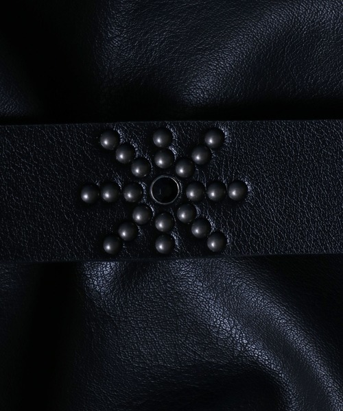 ANPAS（アンパス）の「35mm Width Western Studs Leather Belt/35mm幅 ウエスタン スタッズ レザー ベルト（ベルト・メンズ・ホワイト系その他/ブラウン系その他/ブラック系その他2/ブラック系その他/ホワイト系その他2/ブラウン系その他2・FREE）」の18枚目の写真