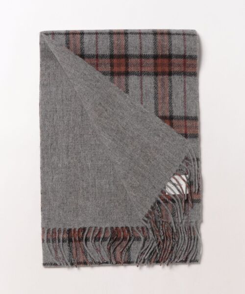 Jines(ジネス)の「ウールカシミア リバーシブルストール 30×170(ストール/ショール・レディース・グレー/ネイビー・フリー)」の16枚目の写真