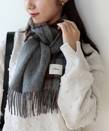 Jines | ウールカシミア リバーシブルストール 30×170(ストール/ショール)