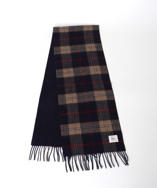 Jines(ジネス)の「ウールカシミア リバーシブルストール 30×170(ストール/ショール・レディース・グレー/ネイビー・フリー)」の4枚目の写真