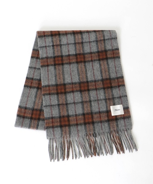 Jines(ジネス)の「ウールカシミア リバーシブルストール 30×170(ストール/ショール・レディース・グレー/ネイビー・フリー)」の15枚目の写真