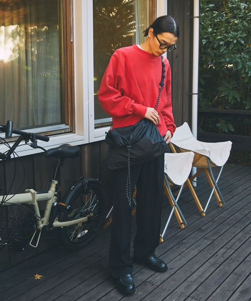 Unblend（アンブレンド）の「【Unblend】ドローコード ナイロン スリングバッグ（ショルダーバッグ・レディース・ネイビー/ブラック/グレー・FREE）」の20枚目の写真