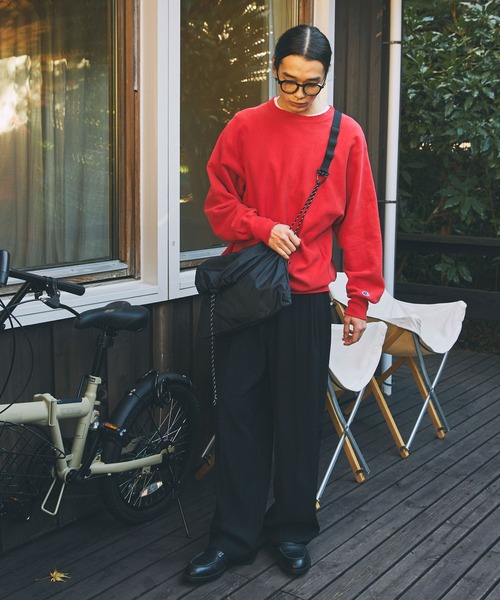 Unblend（アンブレンド）の「【Unblend】ドローコード ナイロン スリングバッグ（ショルダーバッグ・レディース・ネイビー/ブラック/グレー・FREE）」の21枚目の写真