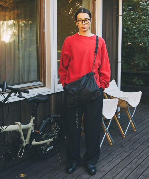 Unblend（アンブレンド）の「【Unblend】ドローコード ナイロン スリングバッグ（ショルダーバッグ・レディース・ネイビー/ブラック/グレー・FREE）」の22枚目の写真