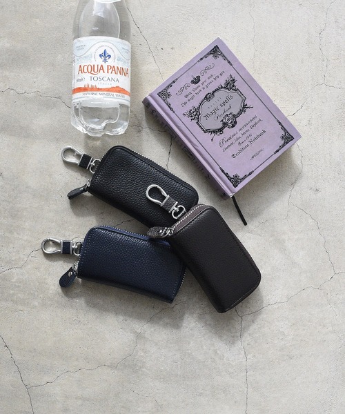 styiro（スタイロ）の「10色から選べる！牛革キーケース/フック付き（キーケース/キーアクセサリー・レディース・ブラック/ピンク系その他/グレー/クリーム/フューシャピンク/グリーン系その他/ネイビー/ライトパープル/ブラウン/ピンク・FREE）」の16枚目の写真