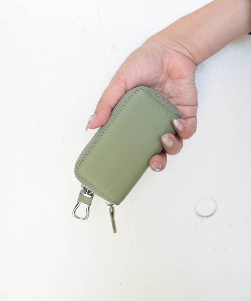 styiro（スタイロ）の「10色から選べる！牛革キーケース/フック付き（キーケース/キーアクセサリー・レディース・ブラック/ピンク系その他/グレー/クリーム/フューシャピンク/グリーン系その他/ネイビー/ライトパープル/ブラウン/ピンク・FREE）」の19枚目の写真