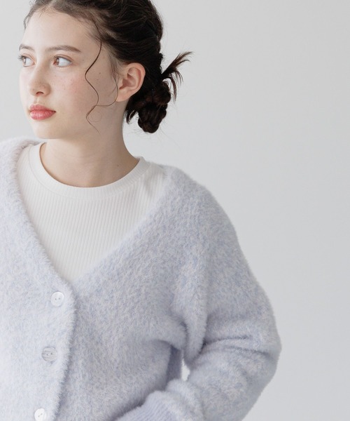 GLOBAL WORK（グローバルワーク）の「インナーセットフワフワカーデ/253182（カーディガン/ボレロ・キッズ・グリーン/ブルー・150cm/140cm/160cm/130cm）」の20枚目の写真