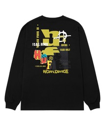 HUF（ハフ）の「CUT AND PASTE LS TEE（Tシャツ/カットソー）」