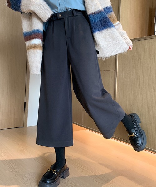 2ly2（トゥーリートゥー）の「リラックス感たっぷり♪ゆったりワイドパンツ（その他パンツ・レディース・ダークグレー/ブラック・FREE）」の11枚目の写真