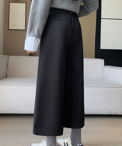 2ly2（トゥーリートゥー）の「リラックス感たっぷり♪ゆったりワイドパンツ（その他パンツ・レディース・ダークグレー/ブラック・FREE）」の4枚目の写真