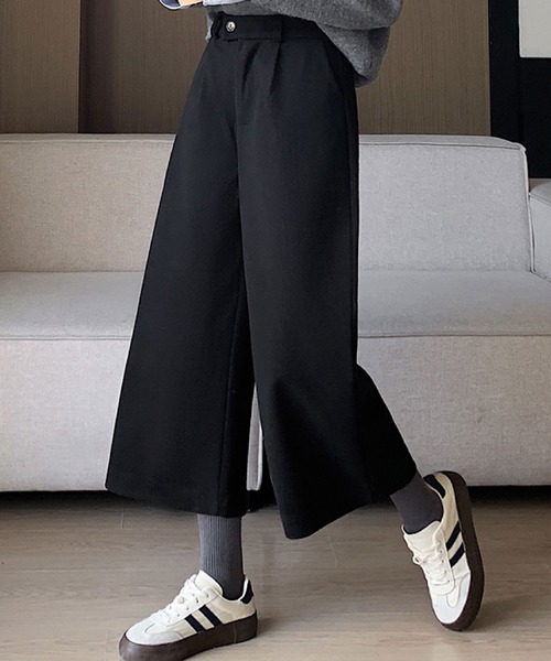 2ly2（トゥーリートゥー）の「リラックス感たっぷり♪ゆったりワイドパンツ（その他パンツ・レディース・ダークグレー/ブラック・FREE）」の5枚目の写真