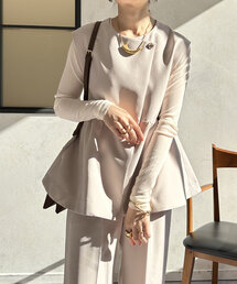 DouDou | 【オケージョン対応】【WEB限定】ペプラムベスト(ベスト)