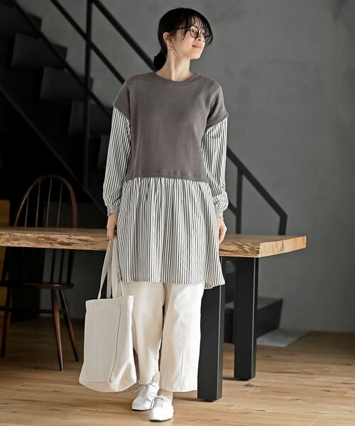 rps(アールピーエス)の「ストレッチコクーンパンツ(その他パンツ・レディース・ライトカーキ/チャコールグレー/アイボリー・フリー)」の10枚目の写真