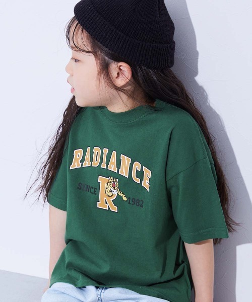 devirock(デビロック)の「綿100% デビラボ BIGシルエット プリント半袖Tシャツ(Tシャツ/カットソー・キッズ・ホワイト系1/ホワイト系2/グリーン系1/ブラック系2/ホワイト系3/グリーン系3/オレンジ系1/ピンク系1/ブルー系1/ブラック系1/グレー系1/パープル系1/グリーン系2/ブラック系3・90cm/100cm/110cm/120cm/130cm/140cm/150cm/160cm)」の8枚目の写真