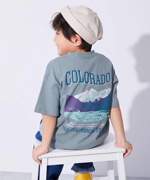 devirock(デビロック)の「綿100% デビラボ BIGシルエット プリント半袖Tシャツ(Tシャツ/カットソー・キッズ・ホワイト系1/ホワイト系2/グリーン系1/ブラック系2/ホワイト系3/グリーン系3/オレンジ系1/ピンク系1/ブルー系1/ブラック系1/グレー系1/パープル系1/グリーン系2/ブラック系3・90cm/100cm/110cm/120cm/130cm/140cm/150cm/160cm)」の11枚目の写真