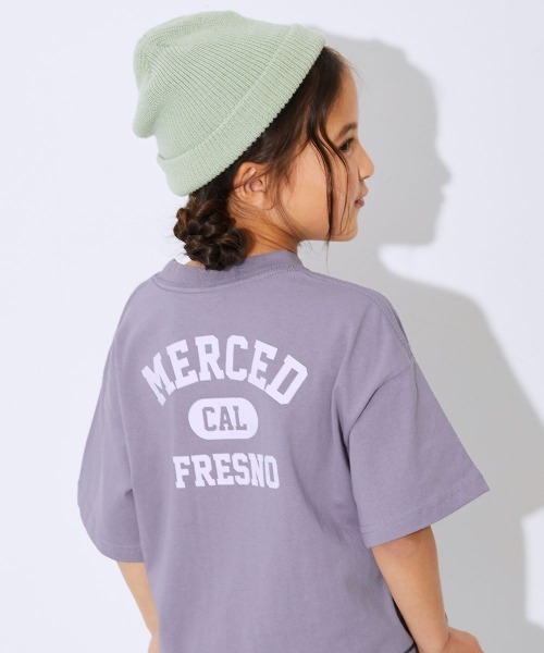 devirock(デビロック)の「綿100% デビラボ BIGシルエット プリント半袖Tシャツ(Tシャツ/カットソー・キッズ・ホワイト系1/ホワイト系2/グリーン系1/ブラック系2/ホワイト系3/グリーン系3/オレンジ系1/ピンク系1/ブルー系1/ブラック系1/グレー系1/パープル系1/グリーン系2/ブラック系3・90cm/100cm/110cm/120cm/130cm/140cm/150cm/160cm)」の12枚目の写真