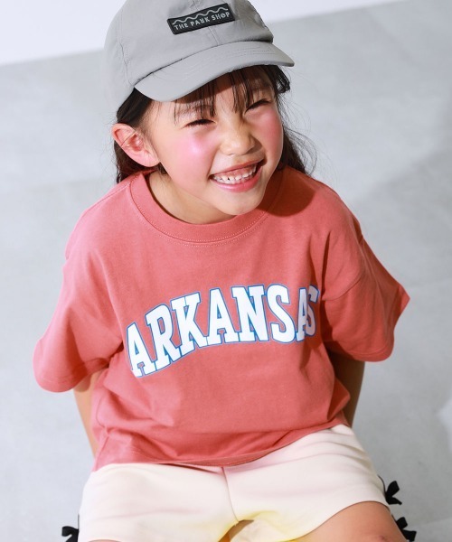 devirock(デビロック)の「綿100% デビラボ BIGシルエット プリント半袖Tシャツ(Tシャツ/カットソー・キッズ・ホワイト系1/ホワイト系2/グリーン系1/ブラック系2/ホワイト系3/グリーン系3/オレンジ系1/ピンク系1/ブルー系1/ブラック系1/グレー系1/パープル系1/グリーン系2/ブラック系3・90cm/100cm/110cm/120cm/130cm/140cm/150cm/160cm)」の14枚目の写真