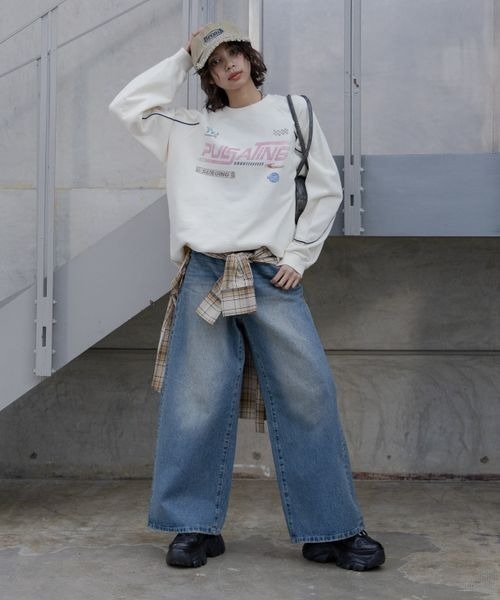 PAGEBOY（ページボーイ）の「ロングハンドルボストン（ボストンバッグ・レディース・ブラック/ブルー・FREE）」の8枚目の写真