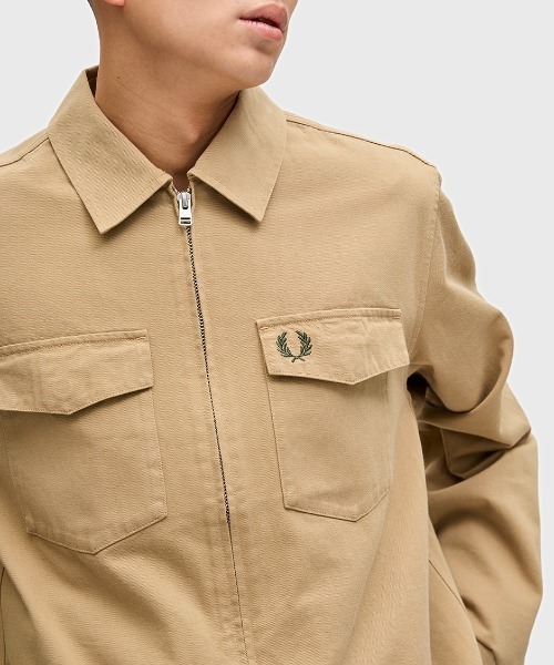 セール】Twill Zip-Through Overshirt／ツイルジップオーバー