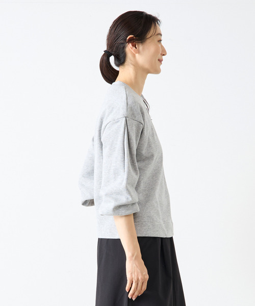 LOGEMENT DE CLAIRE(ロジュモンドクレール)の「【LOURMARIN】タックスリーブプルオーバー(Tシャツ/カットソー・レディース・グレー/ピンク/イエロー/ホワイト・FREE)」の13枚目の写真