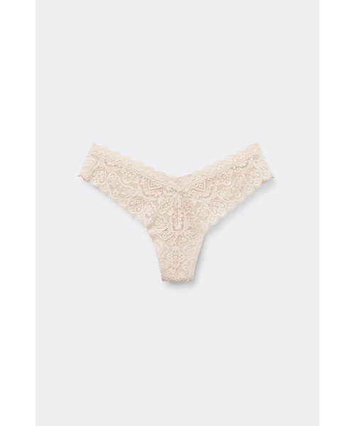Intimissimi(インティミッシミ)の「エイティーズスタイル レース ブラジリアン【脚長効果 レース】(ショーツ・レディース・ブラック/キナリ・L/M/S)」の12枚目の写真