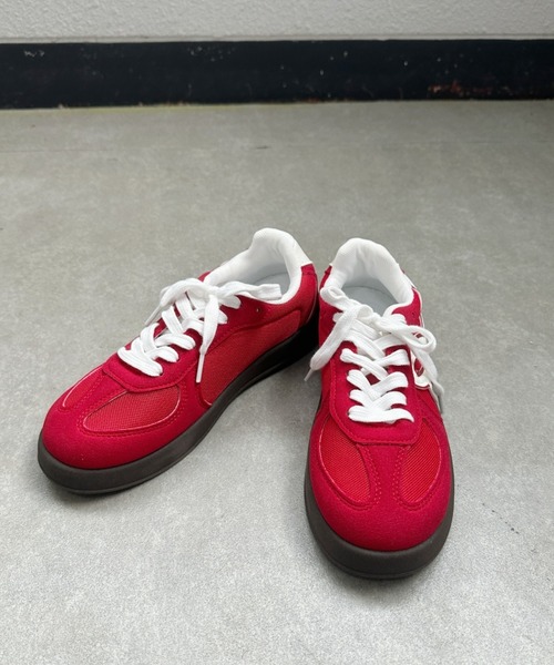 Teem Store(チームストア)の「バイカラートレーナースニーカー(スニーカー・レディース・ホワイト/ネイビー/レッド・L/M/S)」の13枚目の写真
