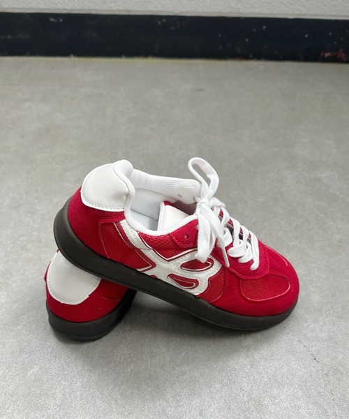 Teem Store(チームストア)の「バイカラートレーナースニーカー(スニーカー・レディース・ホワイト/ネイビー/レッド・L/M/S)」の15枚目の写真