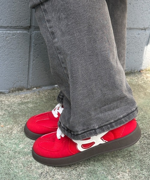 Teem Store(チームストア)の「バイカラートレーナースニーカー(スニーカー・レディース・ホワイト/ネイビー/レッド・L/M/S)」の22枚目の写真
